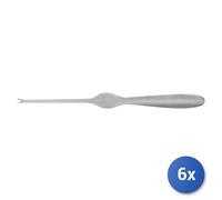 6x Forchettine ideale per aragosta in acciaio inox satinato