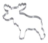 6x Formina Alce / Renna 7,5 CM Acciaio Inox Plätzchenausstecher per Biscotti