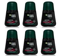 6x Garnier Men Mineral Action Control 96h Deodorante Antitraspirante Roll On Men