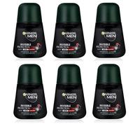 6x Garnier Men Mineral Invisible 72h Antitraspirante Deo RollOn for Men VENDI...