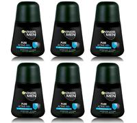 6x Garnier Men Mineral Pure Active 48h Deodorante Antitraspirante Roll On per...
