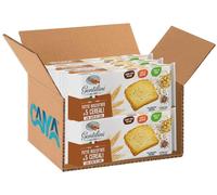 6X Gentilini Fette Biscottate Spesse ai 5 Cereali con Semi di Lino 185g