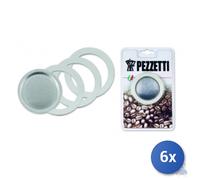 6x Ghidini Ricambio Guarnizioni E Filtro Per Caffettiera Moka 1 Tazza