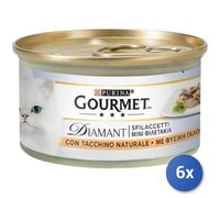Purina Gourmet Diamant Sfilaccetti Umido Gatto 85 gr: Sfilaccetti con Tacchino
