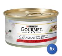 Purina Gourmet Diamant Sfilaccetti Umido Gatto 85 gr: Sfilaccetti con Vitello