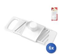 6x Grattugie Con salvadita Bianco Home