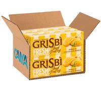 6X Grisbì Fresh Mango e Cioccolato Bianco Mood Boosting 112g - Biscotti Ripieni con Morbida Crema al Mango e Cioccolato Bianco - Special Edition da Gustare Fredda