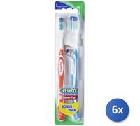 6x Gum Spazzolino Super Tip 2 Pezzi