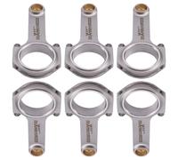 6x H-Beam Connecting Rods ARP 2000 For Porsche 3.2 Carrera 911 3.3 Turbo 5"