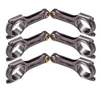 6x H-beam Connecting Rods Bielle for BMW M3 E36 E46 S50 S50B32 ARP 2000 5.4724"