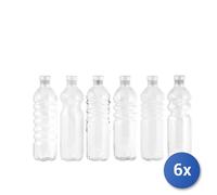 6x H&h Bottiglie Borosilicato Lt 0.57