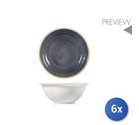6x H&H Bowl insalata Ocean cm. 23 in stoneware