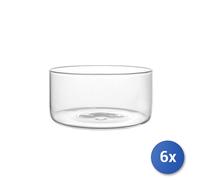 6x H&H Coppe Nuvola in vetro borosilicato trasparente