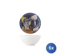 6x H&H coppette Pablo decorato cm.16