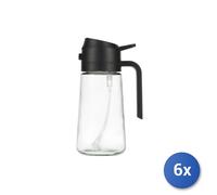 6x H&H Oliera e acetiera spray in vetro, 0,47 lt