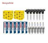 6x Hella Bobina + 6x Bosch Candela Doppio Platino Adatto A per BMW 5er E60