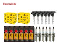 6x Hella Bobina Accensione + 6x NGK Candela V-Line Adatto A per Porsche 911