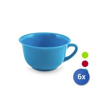 6x Home Tazza jumbo Ecolux in polipropilene colore assortiti cl 50