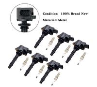 6x Ignition Coils +Spark Plugs UF535 Per Mercedes-Benz C230 C300 ML350 R350 A Y0