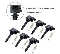6x Ignition Coils +Spark Plugs UF535 Per Mercedes-Benz C230 C300 ML350 R350 L3