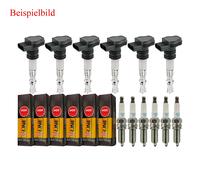 6x Kamoka Bobina + 6x NGK Candela V-Line per BMW 5er E34 520i 24V 525i E36