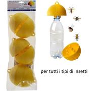 6x Killa TAPPO TRAPPOLA ECOLOGICA BIO PER CALABRONI VESPE MOSCHE e DROSOPHILA