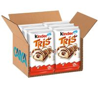 6X Kinder TRIS Snack Wafer e Crema al Latte e Cacao Merendina Croccante 100g