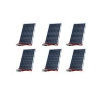 6X Kit Pannello Solare 12V Generatore Completo di Celle Solari Ricaricabili Portatili da Esterno da 30 W per La Casa