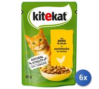 6x Kitekat Buste 85 Gr. Pollo Salsa