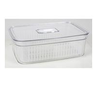 6x Kühlschrankbox Scatola Salvaspazio Alimenti 3,8 L Trasparente Pp / Pet