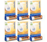 6x Labello Sun Protect Caring Lip Balm SPF50 6x5,5 ml Nivea VENDITORE UE