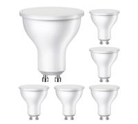 6x lampadina GU10 LED PAR16 bianco caldo (2800 K) 0,5 W 49lm 100° opaco