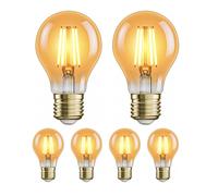 ledscom.de 6 pezzi E27 Lampadina LED, A60, bianco extra caldo (2500 K), 4,2 W, 471lm, color oro