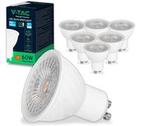 6X LAMPADINE LED GU10 6W V-TAC CHIP SAMSUNG 445Lm [EEK: F]