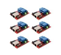 6X Lan Interruttore di Ritardo Scheda Relè Ethernet 2 Vie Modulo Server Modulo Controller Tcp / Udp