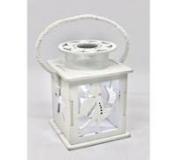 6X Lanterna legno portaconfetti luce led 6x8 cm con FATINA BOMBONIERA 0VGV