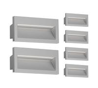 6x LED apparecchio da incasso a parete NOLA downlight per esterni IP54 grigio [EEK: G]