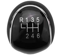 6X Leva del Cambio Pomello del Cambio Nel Pelle PU per Auto Un 6 Velocità p7289