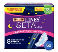LINES SETA ULTRA ASSORBENTI NOTTE DWCT 8 PEZZI
