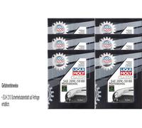 6X LIQUI MOLY Classic Olio Motore SAE 20W-50 HD 1L