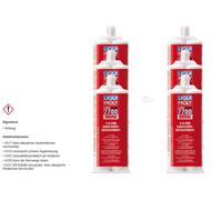 6x LIQUI MOLY Liquimate 7700 Mini Colla Plastica Set Riparazione 50 ML