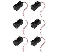 6X Livelli di Trascinamento Nero 4 X 1.5V Batterie AA Custodia Porta Batterie con Wire Leader
