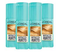 6x L'Oréal Paris Ritocco Perfetto Spray per Capelli Bianchi Ritocco Radici Istantaneo Colore Biondi Chiari Dorati - 6 Flaconi da 75ml ognuno