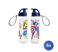 6x Lulabi Borracce Captain America in policarbonto decorata lt. 05