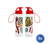 6x Lulabi Borracce Ironman in policarbonato decorata lt. 0,5