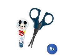 6x Lulabi Forbici unghie Mickey Icon Disney in polipropilene con lame in acciaio