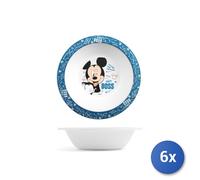 6x Lulabi Piatti fondi Mickey Disney in PET, decorato, 16 cm
