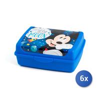 6x Lulabi Porta Pranzo Mickey Cosmo Cm 17X13X6,5Cm