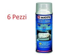 6x MACOTA PLC 200 rinnova fanali Spray protettivo per fari 400 ml auto moto