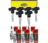 6x Magneti Marelli Bobina + Champion Candela per Hyundai Equus / Centennial